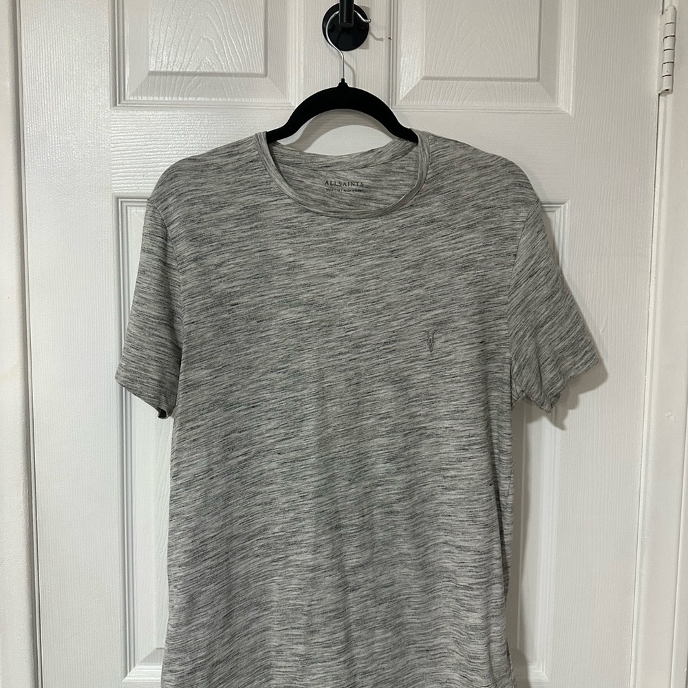 ALLSAINTS Gray Marled Tee — Size M